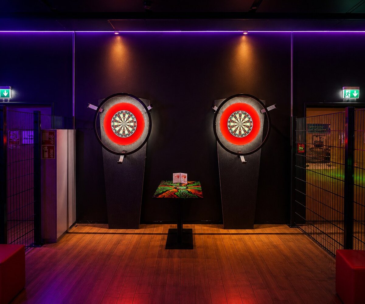Steel-Darts mit Scolia-Pro-Scoring in der Action Zone im Wollhouse Heilbronn Steel-Darts mit Scolia-Pro-Scoring in der Action Zone im Wollhouse Heilbronn
