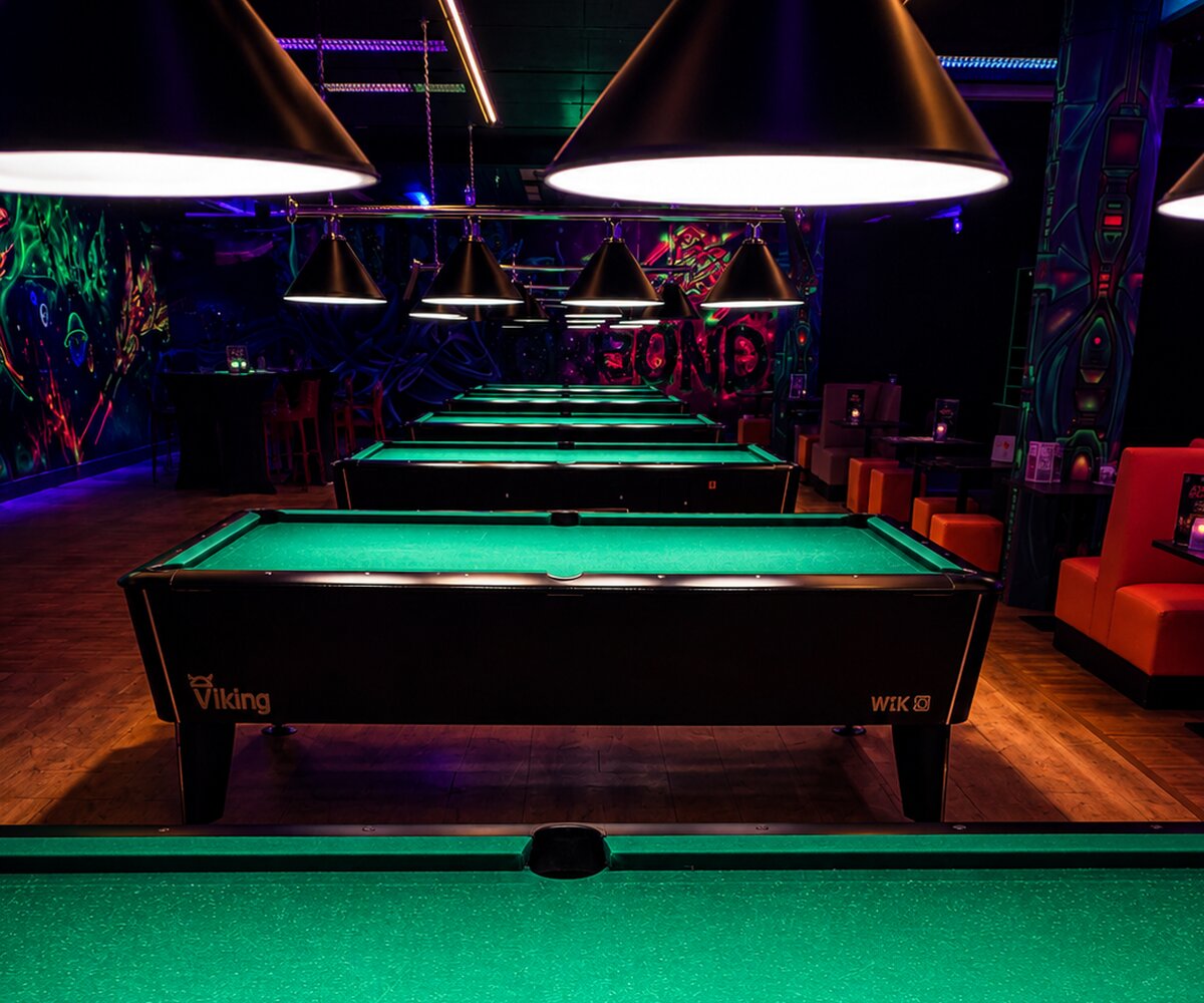 Billardtische in der Action Zone im Wollhouse Heilbronn
