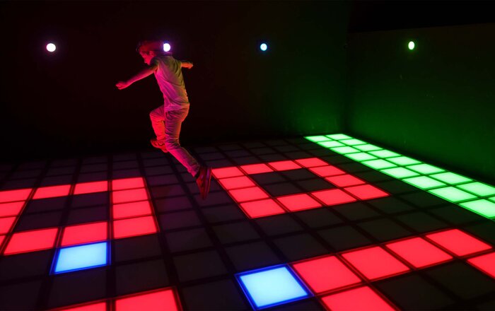 Pixel-Games in der Wollhouse Action Zone Heilbronn