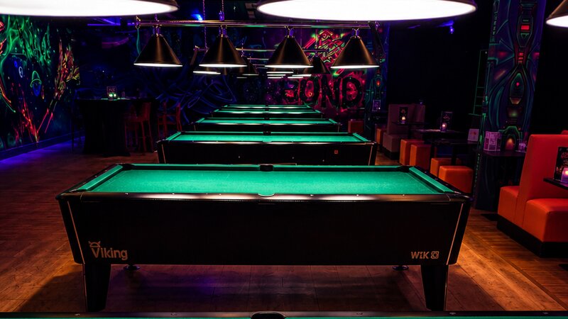Billardtische in der Action Zone im Wollhouse Heilbronn